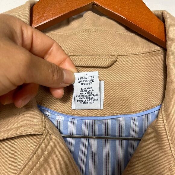 Gap Womens Trench Coat Size XL Tan belt - Picture 10 of 16